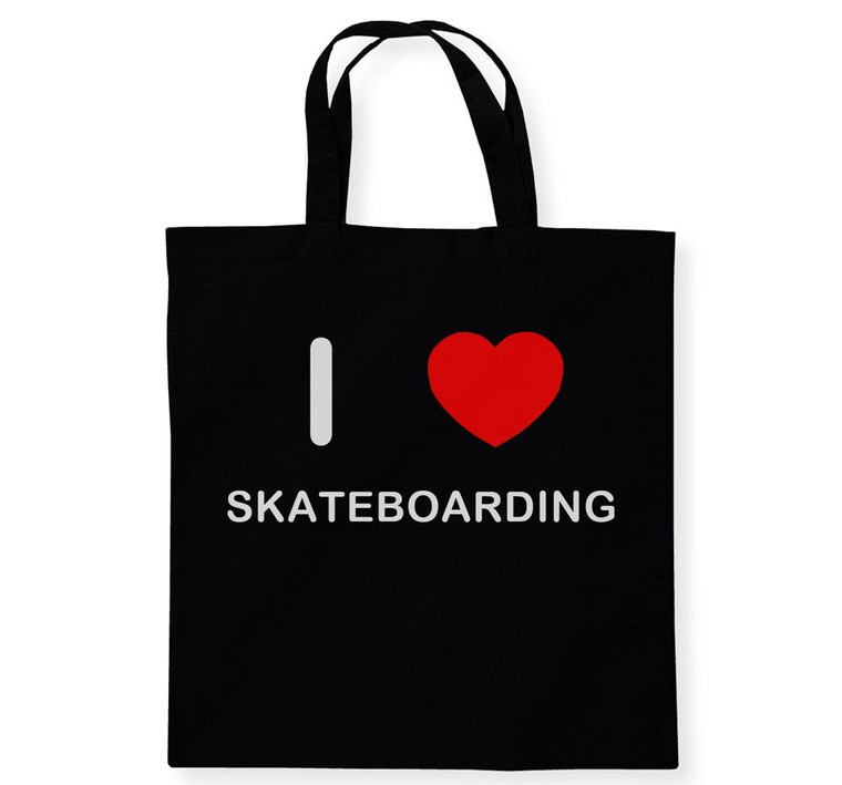I Love Skateboarding - Cotton Tote Bag