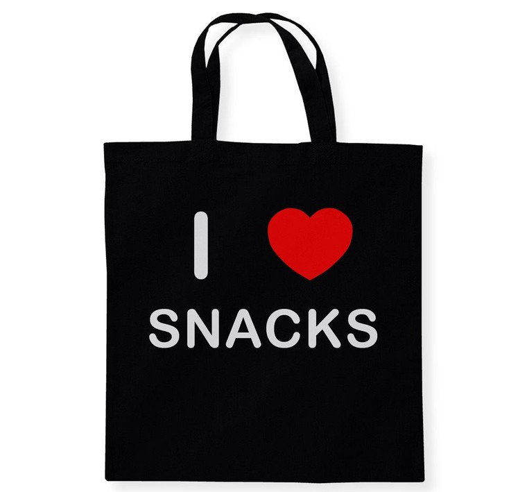 I Love Snacks - Cotton Tote Bag