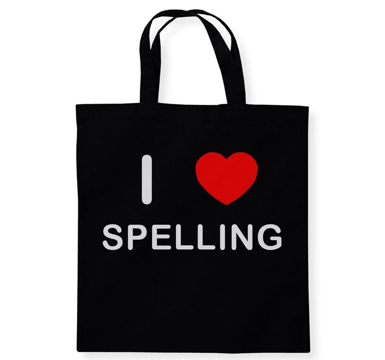 I Love Spelling - Cotton Tote Bag