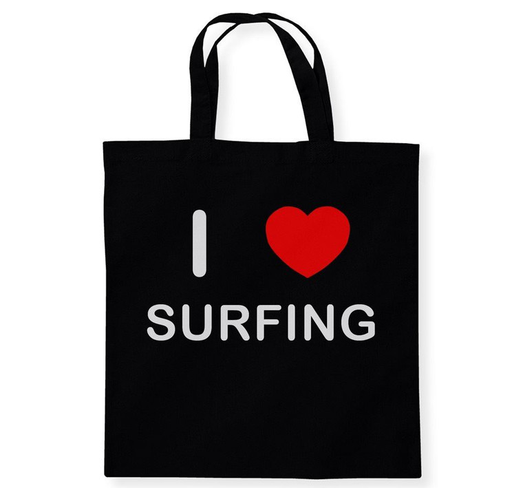 I Love Surfing - Cotton Tote Bag