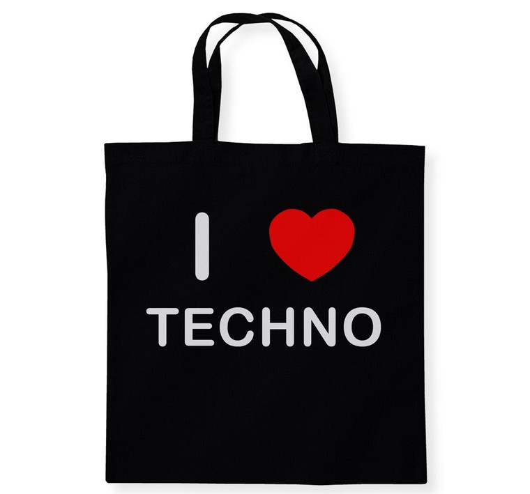 I Love Techno - Cotton Tote Bag