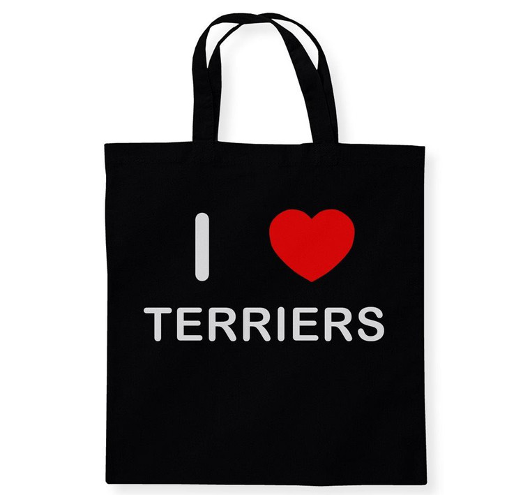 I Love Terriers - Cotton Tote Bag