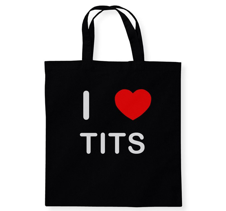 I Love T*ts - Cotton Tote Bag