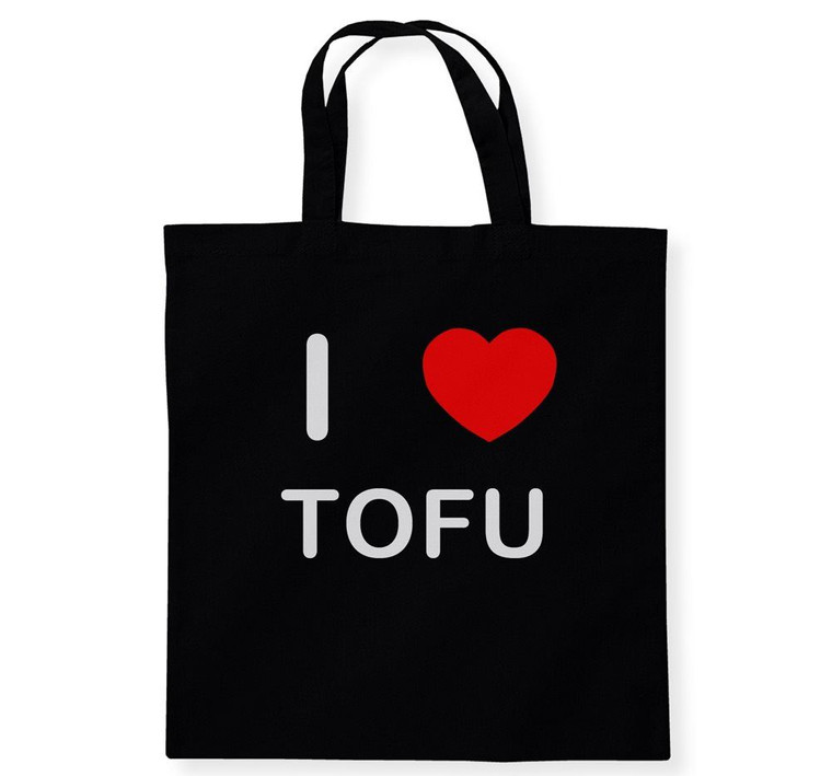 I Love Tofu - Cotton Tote Bag