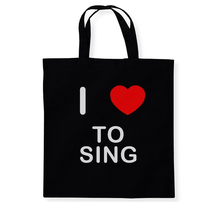 I Love To Sing - Cotton Tote Bag