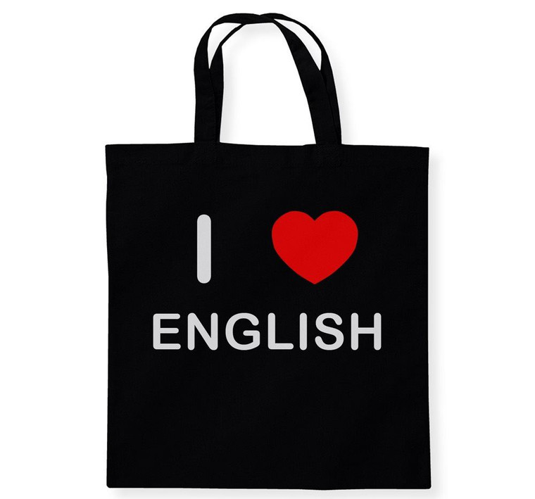 I Love English - Cotton Tote Bag