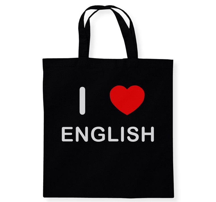 I Love English - Cotton Tote Bag