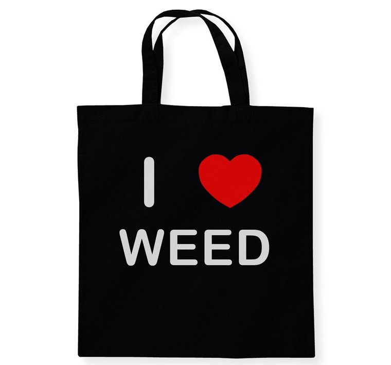 I Love Weed - Cotton Tote Bag