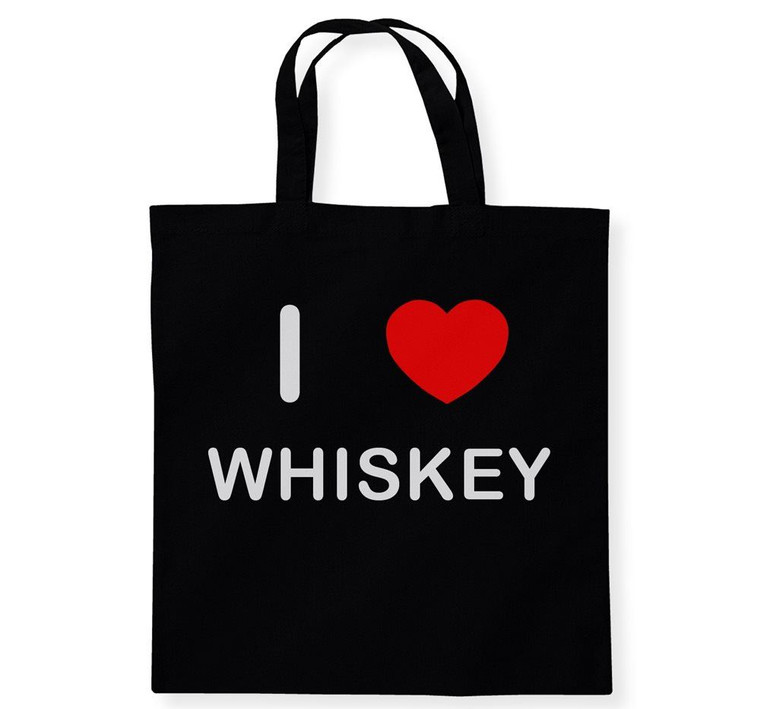 I Love Whiskey - Cotton Tote Bag