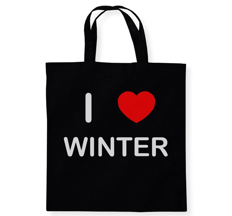 I Love Winter - Cotton Tote Bag