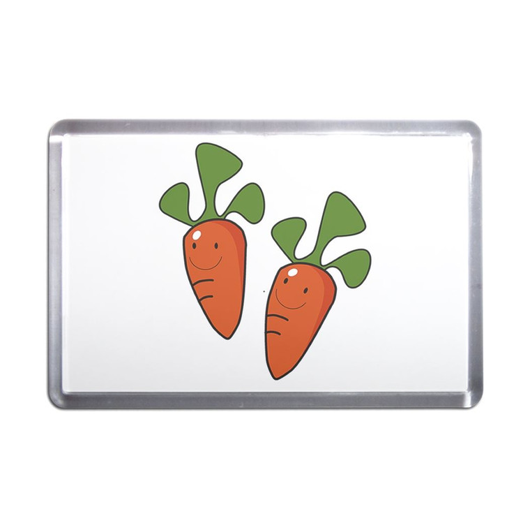 Carrots - Plastic Fridge Magnet