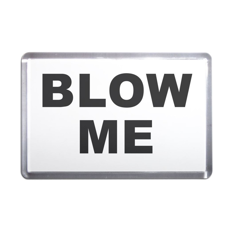 Blow Me - Plastic Fridge Magnet