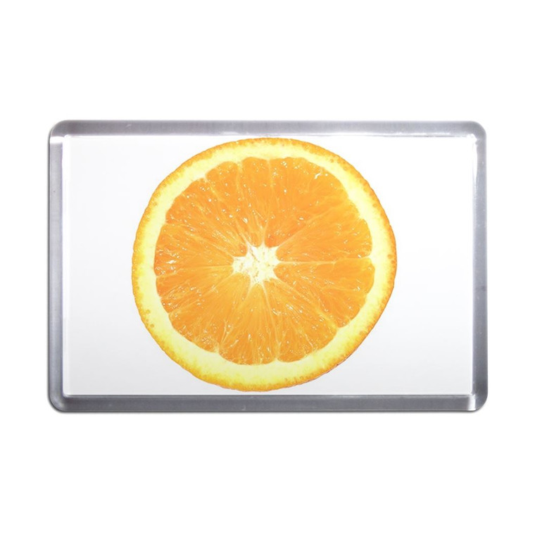 Orange - Plastic Fridge Magnet