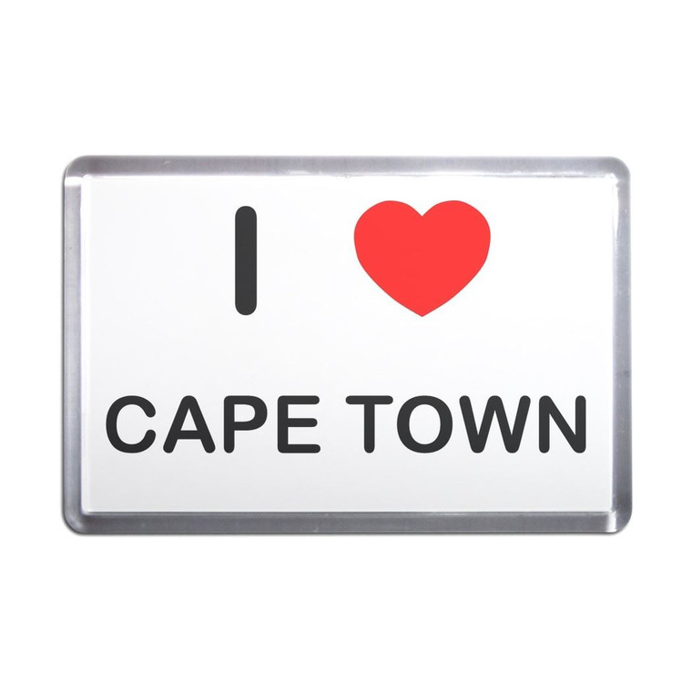 I Love Cape Town - Plastic Fridge Magnet