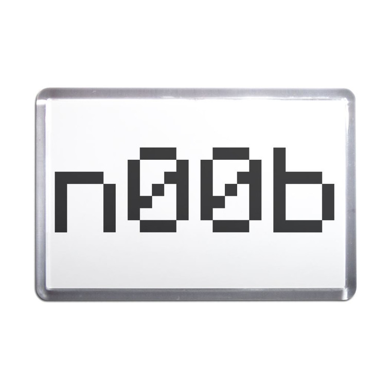 n00b - Plastic Fridge Magnet