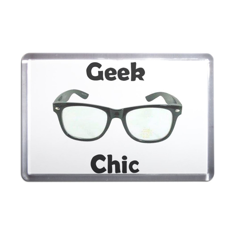 Geek Chic - Plastic Fridge Magnet