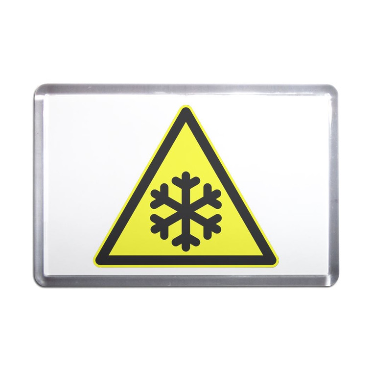 Low Temperature - Plastic Fridge Magnet