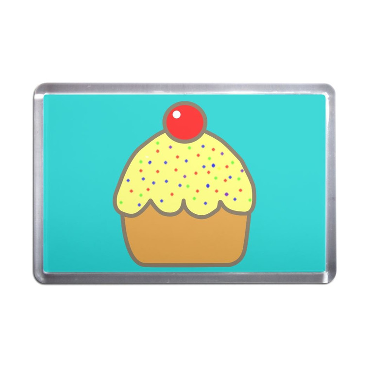 Cupcake - Plastic Fridge Magnet