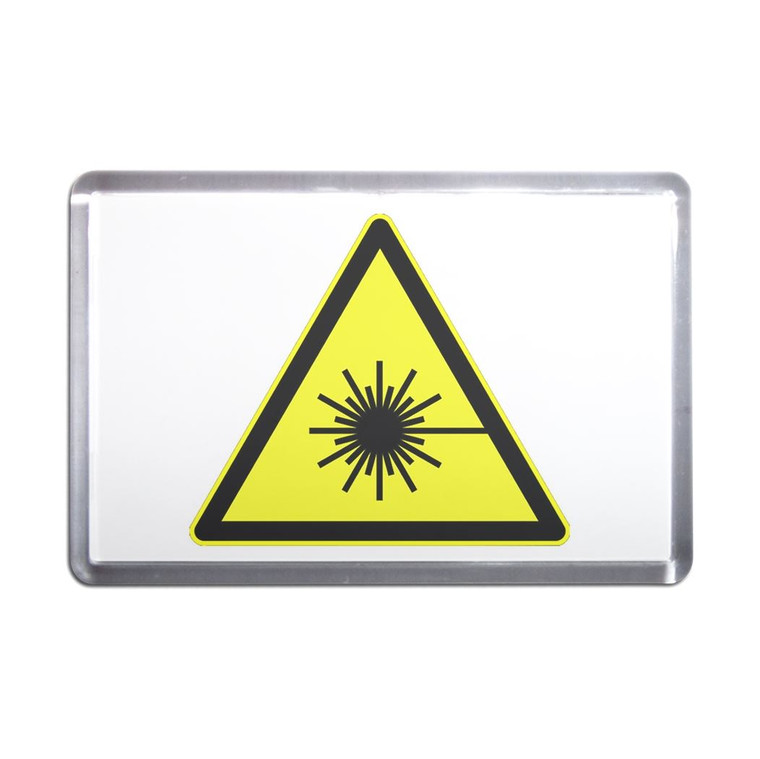 Laser Radiation - Plastic Fridge Magnet