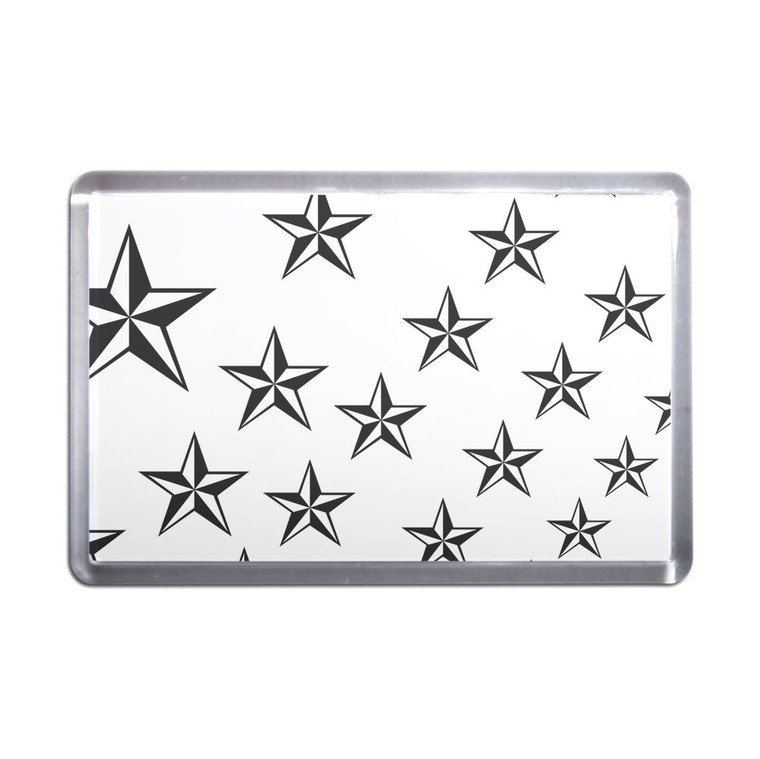 Nautical Stars - Plastic Fridge Magnet