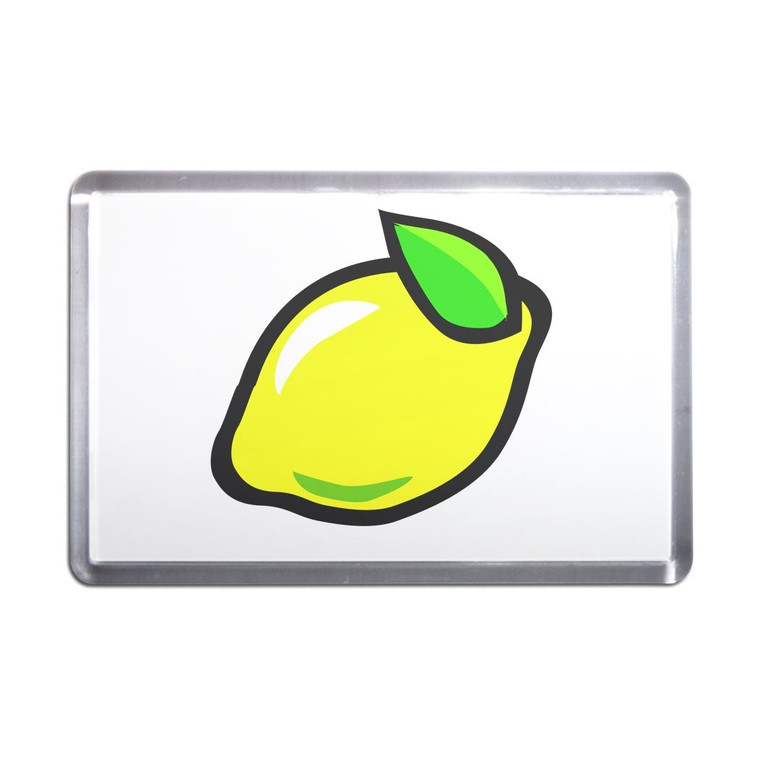 Fruit Machine Lemon - Plastic Fridge Magnet