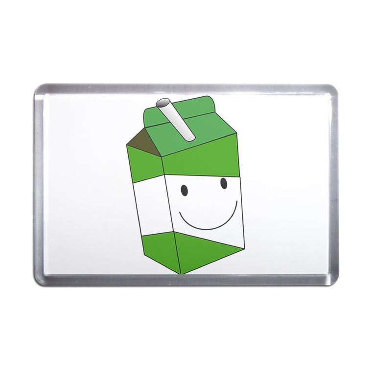 Apple Juice Carton - Plastic Fridge Magnet