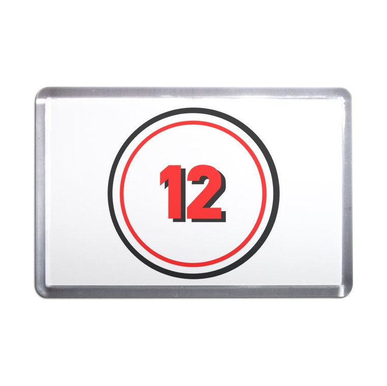12 Certificate - Plastic Fridge Magnet