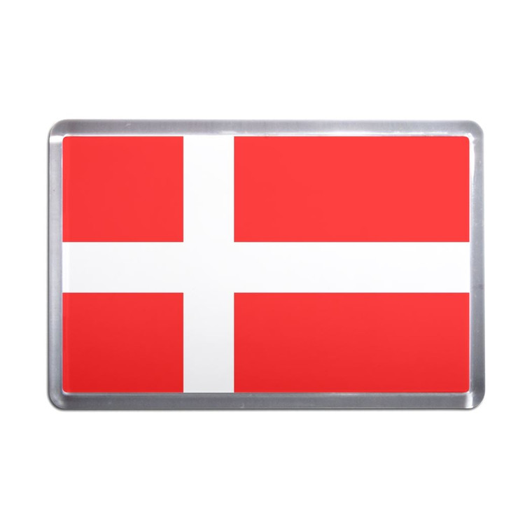 Denmark Flag - Plastic Fridge Magnet