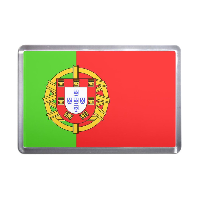 Portugal Flag - Plastic Fridge Magnet