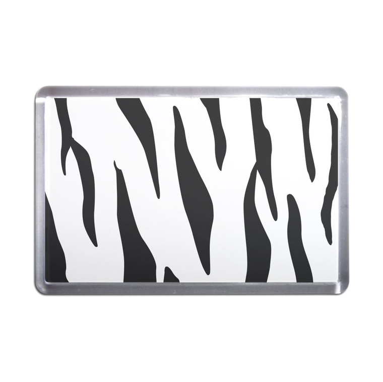 Zebra Print - Plastic Fridge Magnet