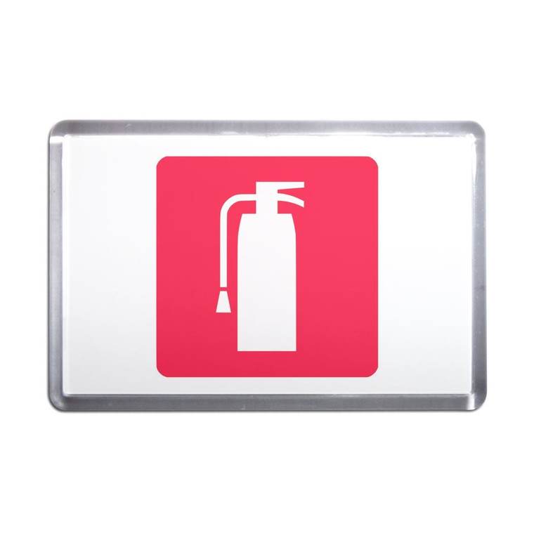 Fire Extinguisher - Plastic Fridge Magnet