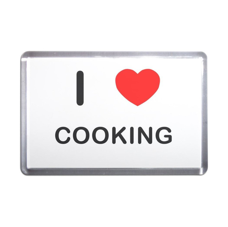 I Love Cooking - Plastic Fridge Magnet
