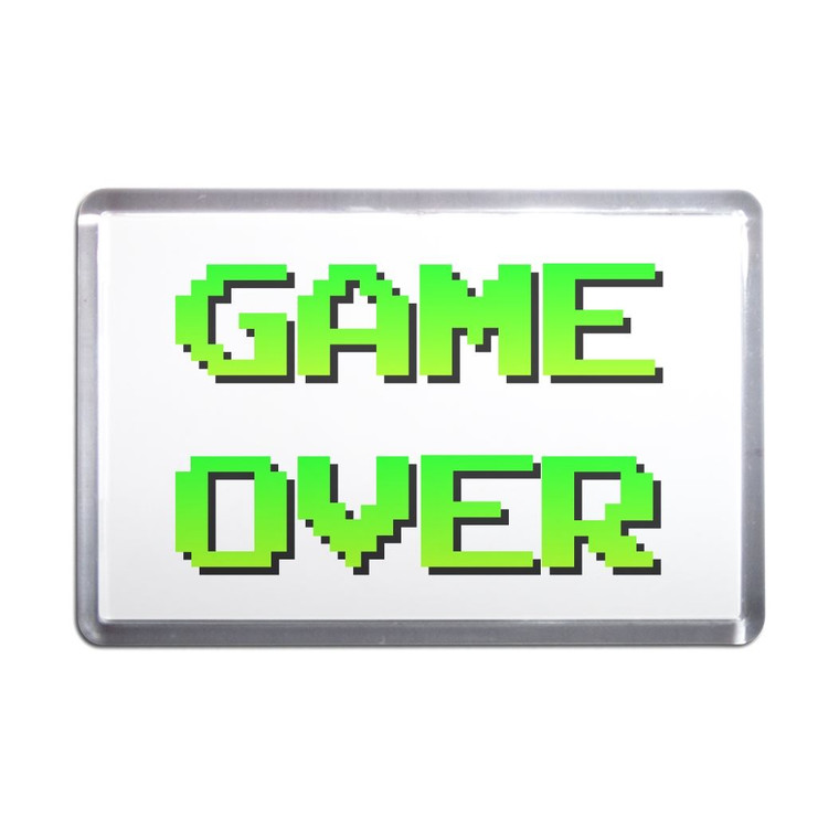 Game Over - Plastic Fridge Magnet