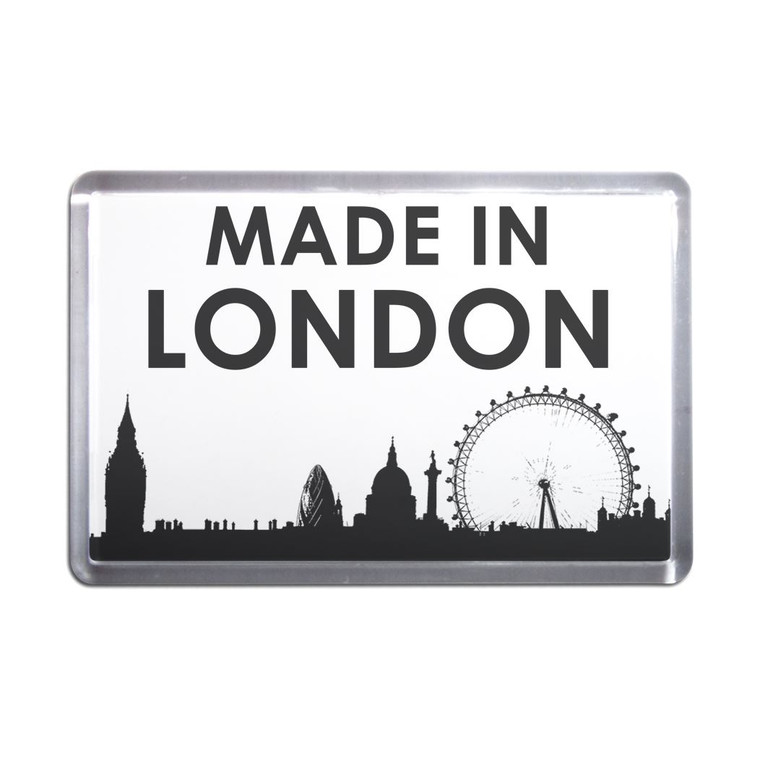 Made in London - Plastic Fridge Magnet