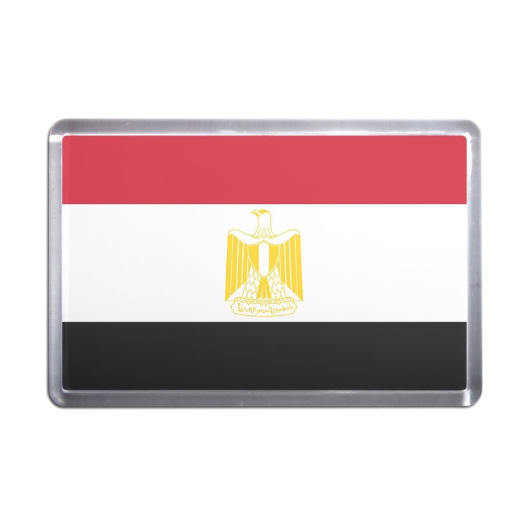 Egypt Flag - Plastic Fridge Magnet