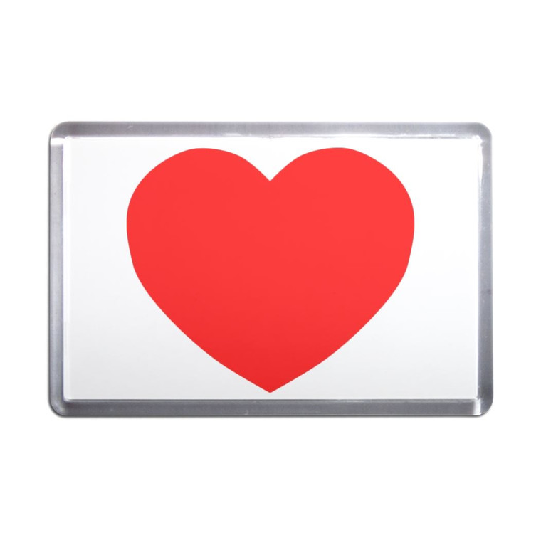 Heart - Plastic Fridge Magnet