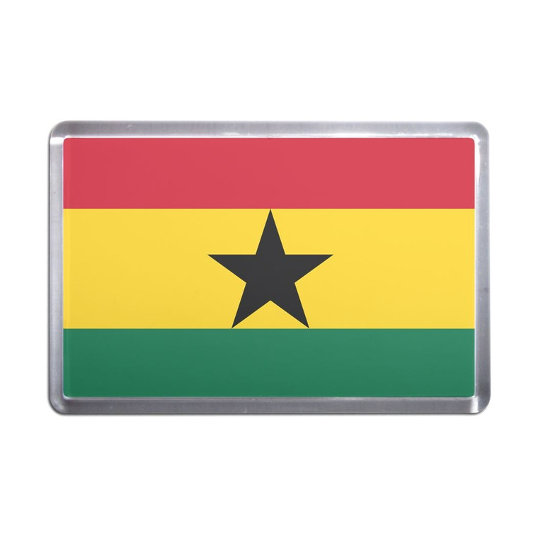 Ghana Flag - Plastic Fridge Magnet