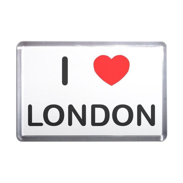 I Love London - Plastic Fridge Magnet