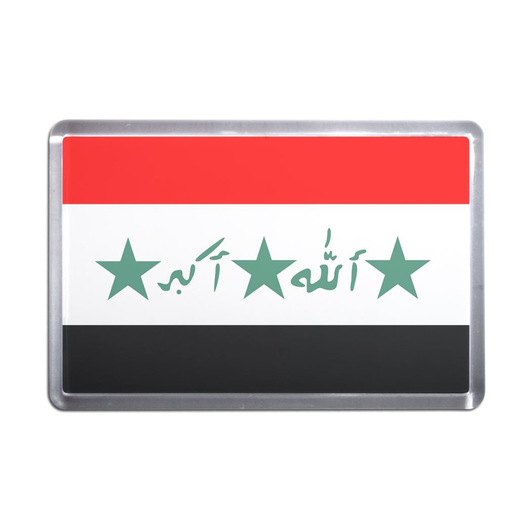 Iraq Flag - Plastic Fridge Magnet