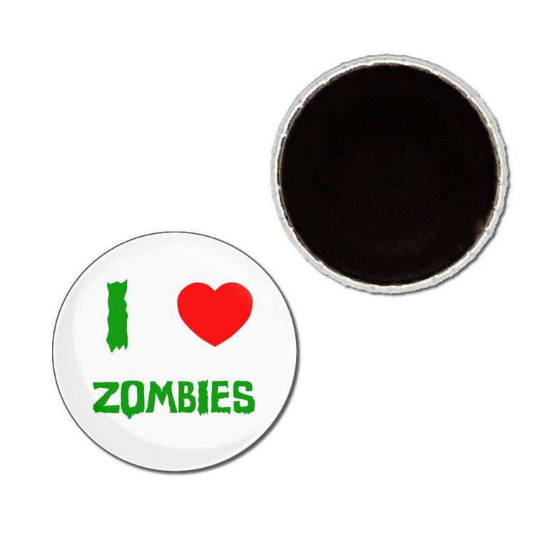 I Love Zombies - Button Badge Fridge Magnet