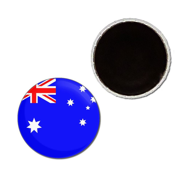 Australia Flag - Button Badge Fridge Magnet