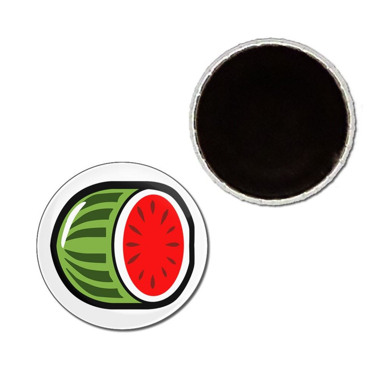 Fruit Machine Melon - Button Badge Fridge Magnet