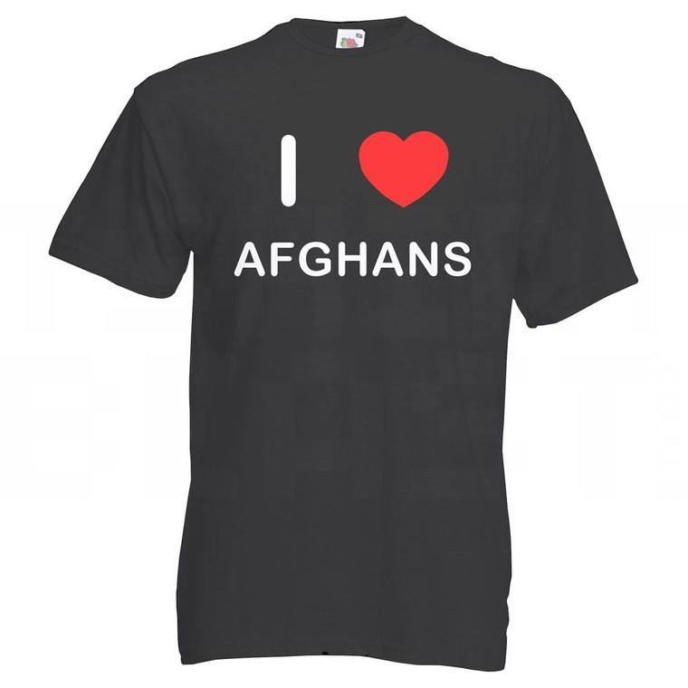 I Love Afghans - T Shirt