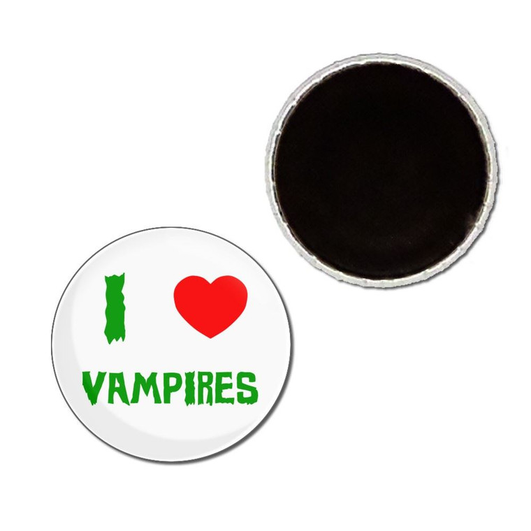 I Love Vampires - Button Badge Fridge Magnet