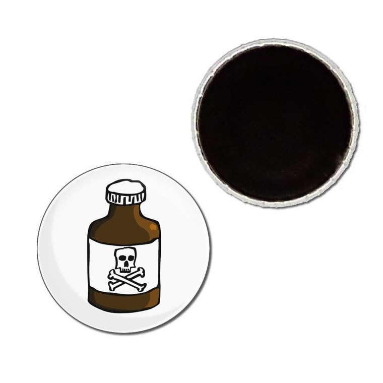Poison Bottle - Button Badge Fridge Magnet