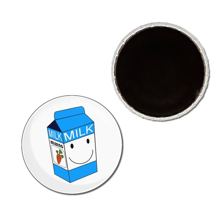 Milk Carton - Button Badge Fridge Magnet