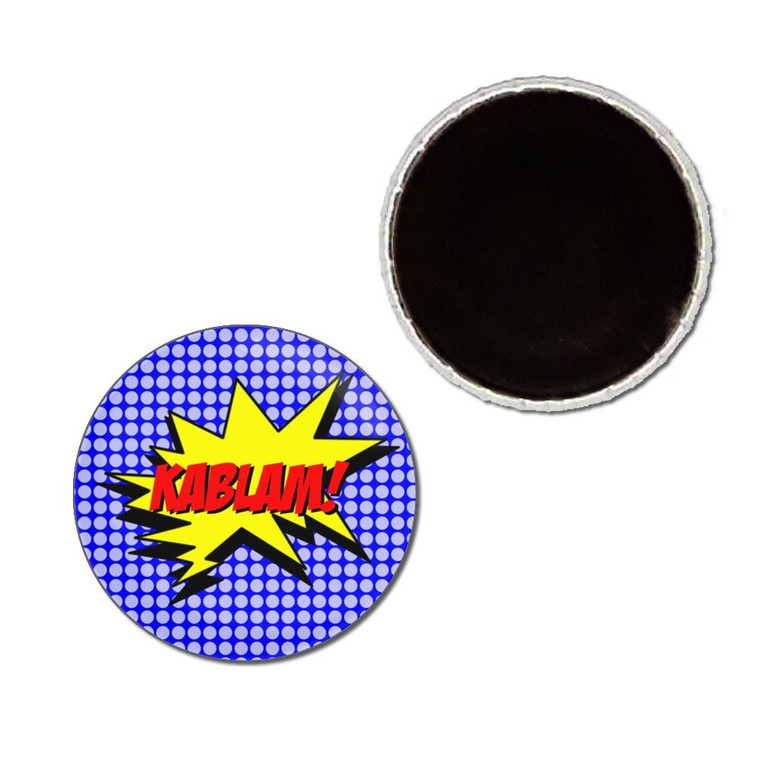 Kablam! - Button Badge Fridge Magnet