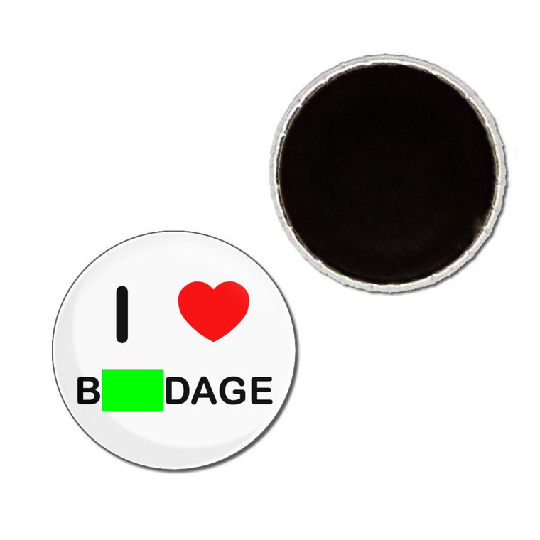 I Love Bondage - Button Badge Fridge Magnet