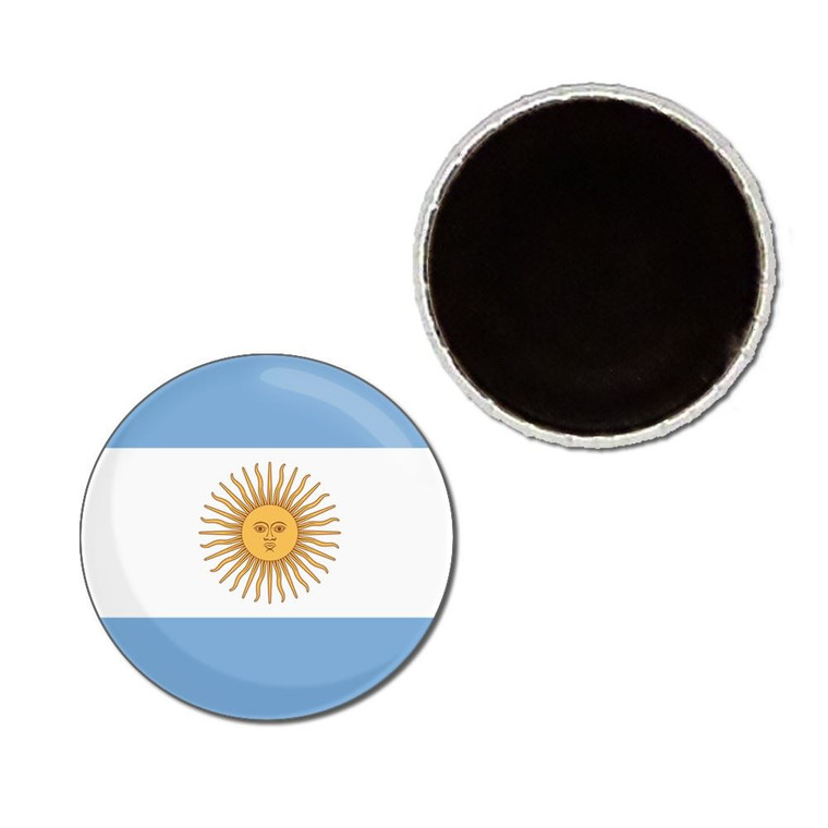 Argentina Flag - Button Badge Fridge Magnet