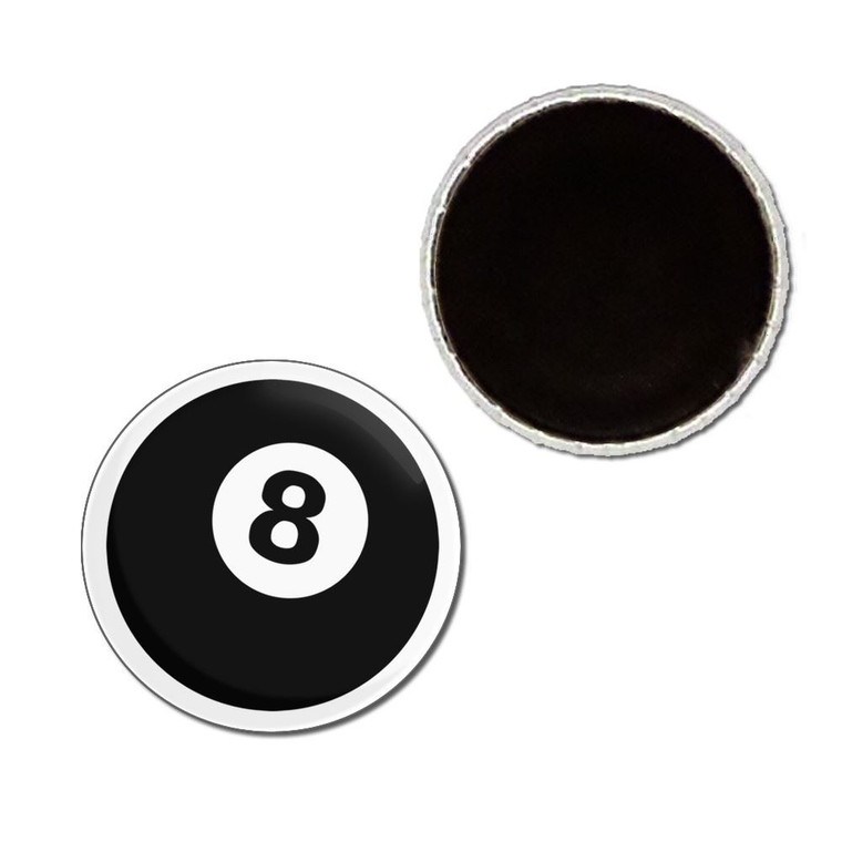 8 Ball - Button Badge Fridge Magnet